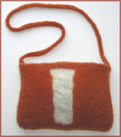 Felt Cable Knit Bag Knitting Pattern