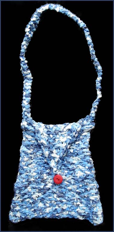 Herringbone Ribbon Bag knitting pattern