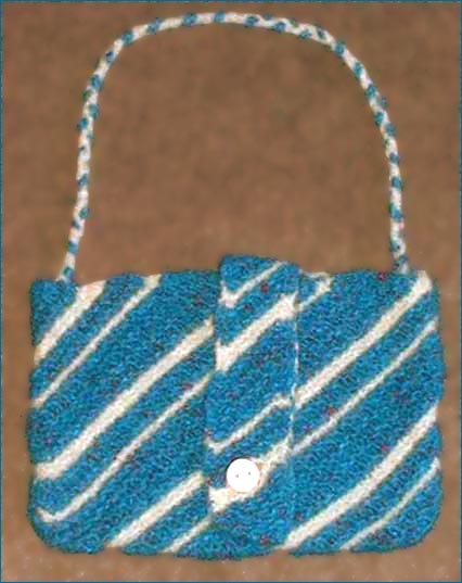 Diagonal Felted Bag