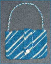 Diagonal Felted Bag