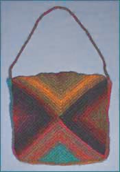 Half Squares Mitered Felted Bag