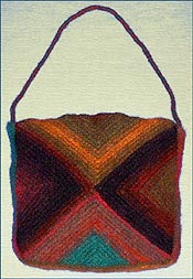 Half Squares Mitered Felted Bag