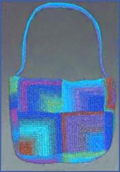 Mitered Squares Felted Bag