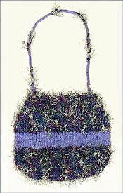 Colorful Wool & Eyelash Felted Bag