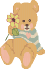 teddy and flower