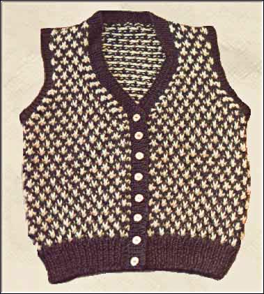 checked vest