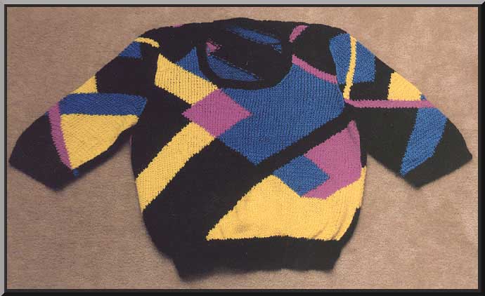 geometric pullover