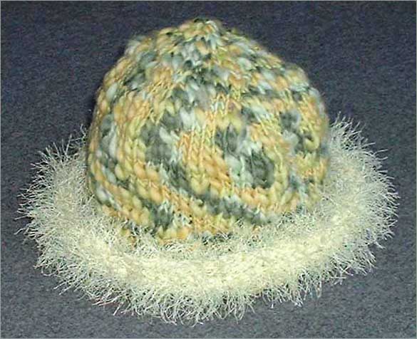 Eyelash Roll Brim Hat