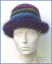 Felted Eyelash Roll Brim Hat