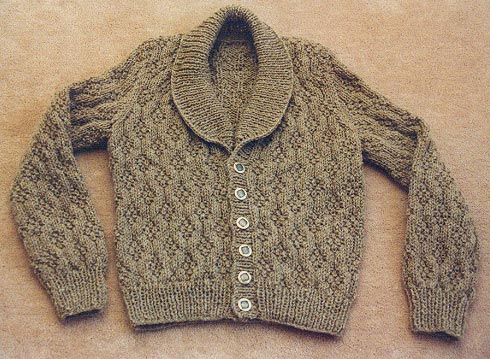 shawl collar cardigan